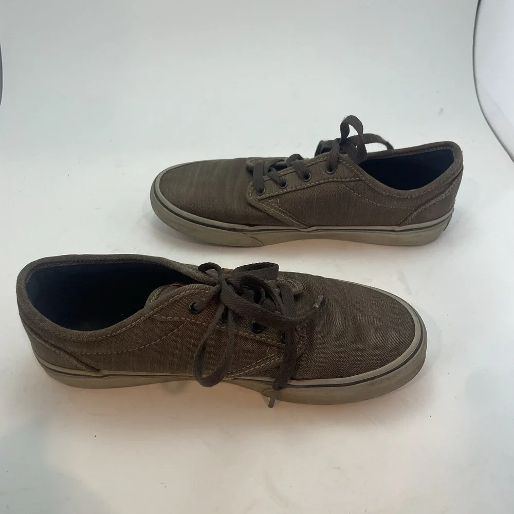 Vans Atwood Low Top Textile Walnut Sneaker Youth Size 4